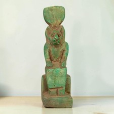 Ancient Egyptian Statue Goddess Sekhmet Pharaonic Antiquities Rare Antique BC picture