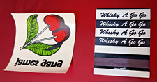 Whisky A Go Go Vintage Matchbook Hollywood CA Bands Music +JamesGangTattoo RARE picture