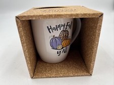 Pantry Harvest Ceramic 14oz Happy Fall Y’all Coffee Mug AA02B31003 picture