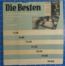Telefunken DECCA RCA London The Best Long Playing Records by Brochure H1505 picture