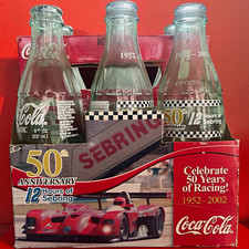 Vintage 2002 Coca-Cola 50th Anniversary 12 Hours of Sebring Commemorative Bottle picture