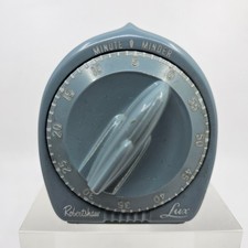 Vintage Minute Minder Robertshaw Lux Blue Kitchen Timer picture