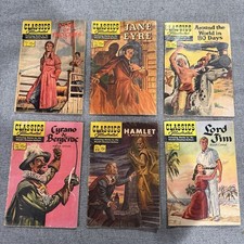 Classics Illustrated Lot of 6 Books No. 6, 39, 69, 79, 99, 136 picture