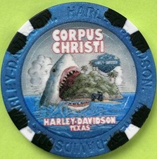 Harley Davidson Wide Print Poker Chip Corpus Christi HD in Corpus Christi, Texas picture