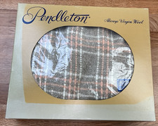 Vintage Pendleton Virgin Wool Occassional Throw Blanket 68