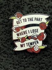 2021 Queen of Hearts Flair Pin Lose My Temper Trading Pin picture