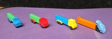 Vintage PEZ Truck D Dispensers Lot of 4 Multi Color Detachable Cab 1990s Retired picture