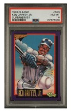 1993 CLASSIC SUPERHEROS #SS3 KEN GRIFFEY JR. PSA 8 - LOW POP picture