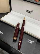 SALE Montblanc Meisterstuck 163 Rollerball Pen Burgundy Red Gold Trim NIB picture