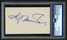 Grace Slick signed autograph 2.5x3.5 cut Jefferson Airplane PSA Slabbed picture