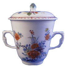 Antique 18thC 1730 Meissen Porcelain Kakiemon Lidded Cup Porzellan Deckeltasse picture