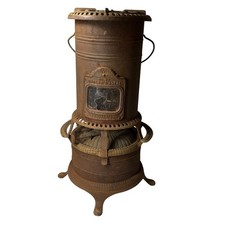 Antique 1900s Barler's Ideal No. 50 Portable Kerosene Heater Rustic Cottagecore picture