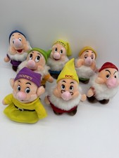 Disney Seven Dwarfs Plush Set of 7 Doc Grumpy Happy Sleepy Bashful Sneezy picture