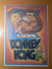 1982 TOPPS 9 CARD SHEET NINTENDO DONKEY KONG MARIO JUMP MAN AT WORK picture