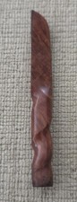 Vintage Wooden Tobacco Pipe Tamper – Sculpted Twisted Handle -  picture