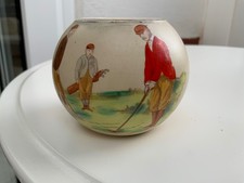 VINTAGE CARLTON WARE GOLFER GOLFING MATCH HOLDER picture