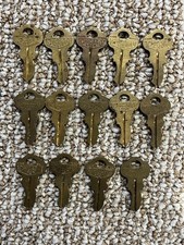 Lot of 14 Vintage Chicago Lock NC591 Gumball Machine Key Cabinet Used picture