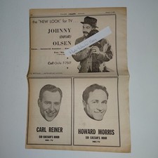 Original 1955 Carl Reiner, Howard Morris, Don Lee Radio Industry Clipping ad picture