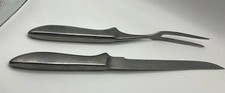 VTG Arnart Stainless Steel Carving Set Japan 2-Piece Knife & Fork Mid Century picture