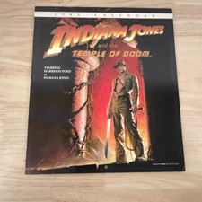 Vintage INDIANA JONES Temple of Doom 1985 Calendar First Edition LUCASFILM picture