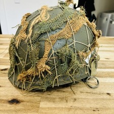 Original Vintage US Army M1 Helmet with Firestone Liner Rear Seam Named picture