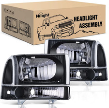 Headlight Assembly Compatible with Ford 1999 2000 2001 2002 2003 2004 F250 F350 picture