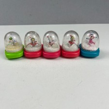 VTG Hanna-Barbera Yogi Bear Arbys Mini Snow Globe Set 5 Collectible Snagglepuss picture