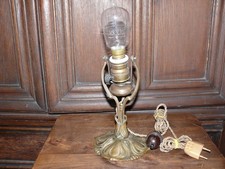 approx. 100 year old wall lamp solid bronze cantilever arms movable with weight picture