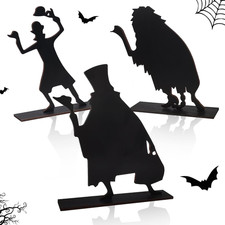 The Haunted Mansion Hitchhiking Ghosts Wood Sign 3Pcs Scary Table Toppers picture