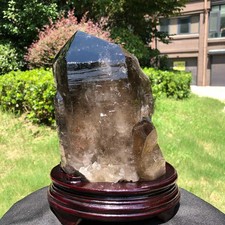 11.94LB Natural Smoky Quartz Specimen Healing Decoration+base picture