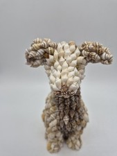 Made In Phillipines Vintage Folk Art Dog Figurine Handcrafted From Seashells picture
