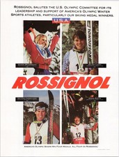 Rossignol 1992 U.S. Olympic Winter Sports Medalists Print Ad picture