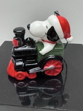 Vintage Snoopy Train Ceramic Ornament 1958 ‘66 United Feature Synd. picture