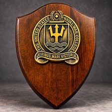 Rare Vintage US Naval War College Plaque R Pette Co Providence RI Navy 8x6 Award picture