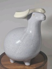 Vtg Ceramic Lisa Larson? Mountain Wild Ram Goat Sheep Figurine Statue Unsigned picture