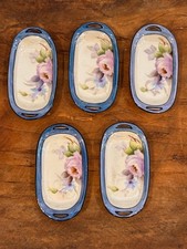 Vintage Noritake Lusterware Open Salt Cellars - Set of 5, Japan circa 1921-1941 picture