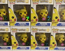 Funko Pop Games Pokemon Pikachu Flocked #553 only at Zavvi Exclusive vaulted picture