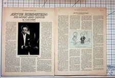 Artur Rubinstein Article 1971 Saturday Evening Post Magazine Page Vintage picture
