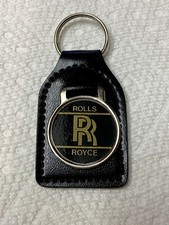Rolls Royce Leather Key Ring Fob Made In England picture