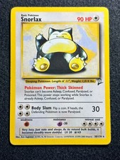 Snorlax 30/130 Pokemon Card Base Set 2 Vintage Non Holo Rare 2000 TCG LP/MP picture