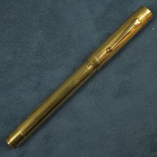 Vintage Moore 18k Gold Filled Fountain Pen w/14k Nib, Broken Lever-  US picture