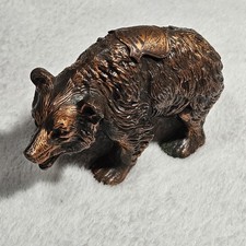 Rare Antique Boulder Canyon Damsite Bear Figurine Las Vegas Hoover Dam 1920s picture