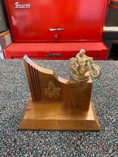 Vintage 1955 MOTORCYCLE TROPHY California Indian Harley Triumph BSA Honda picture