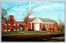 Newington Conn Church of Christ Congregational Street View Vintage Postcard picture