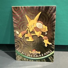 Topps 1999 Pokémon TV Animation Edition #65 Alakazam Hologram Card picture