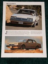 ★★1982 CHEVY CELEBRITY SPEC SHEET INFO PHOTO 82 COUPE SEDAN★★ picture