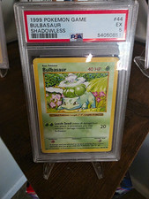Bulbasaur 1999 Pokémon Game Shadowless #44 PSA 5 Graded English 54050851 picture