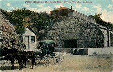 C-1910 Nogales Arizona Pump House Santa Cruz River Postcard 25-4408 picture