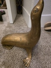 VINTAGE ANTIQUE MCM BRASS SEAL, RARE 12