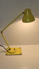 Vintage MCM Tensor Yellow Enamel Adjustable/Articulating Drafting Desk Lamp  picture